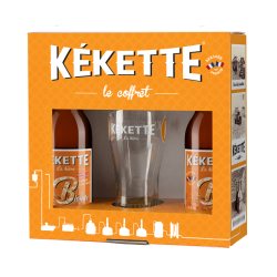 BIERE - BLONDE - COFFRET KEKETTE BLONDE 2*33 CL + 1 VERRE - France