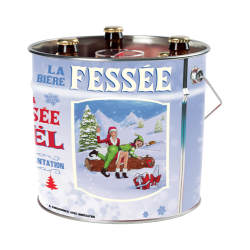 SEAU FESSEE DE NOEL 6*33CL +1 VERRE CSE_BLONDE_1.98